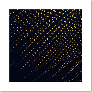 gold particles Posters and Art